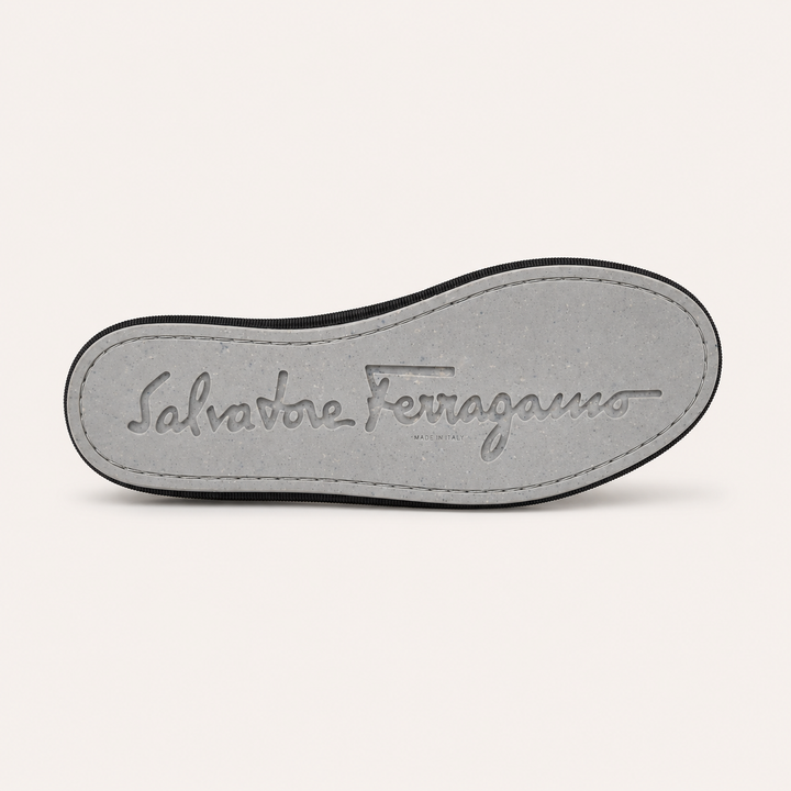 Ferragamo Women's Nomadic Stories Gancini Jacquard Moccasins – CHARCOAL BEIGE