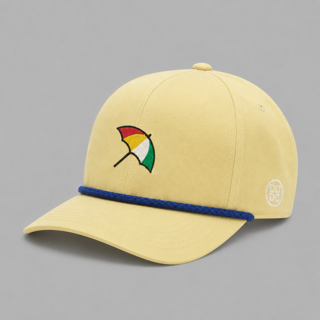 G/FORE x Arnold Palmer Men's Unstructured Rope Hat - PALE YELLOW