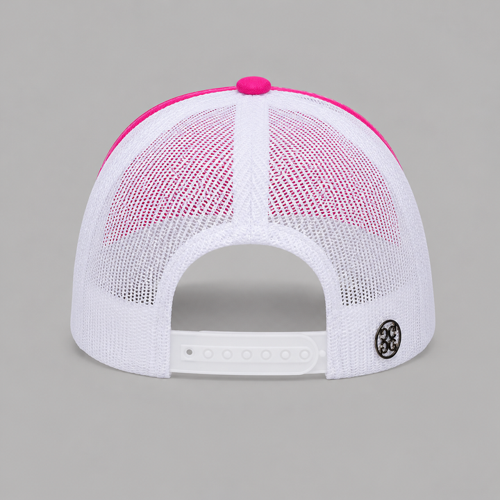 G/FORE WOMEN'S MOTHER GOLFER PATCH TRUCKER HAT - KNOCKOUT PINK