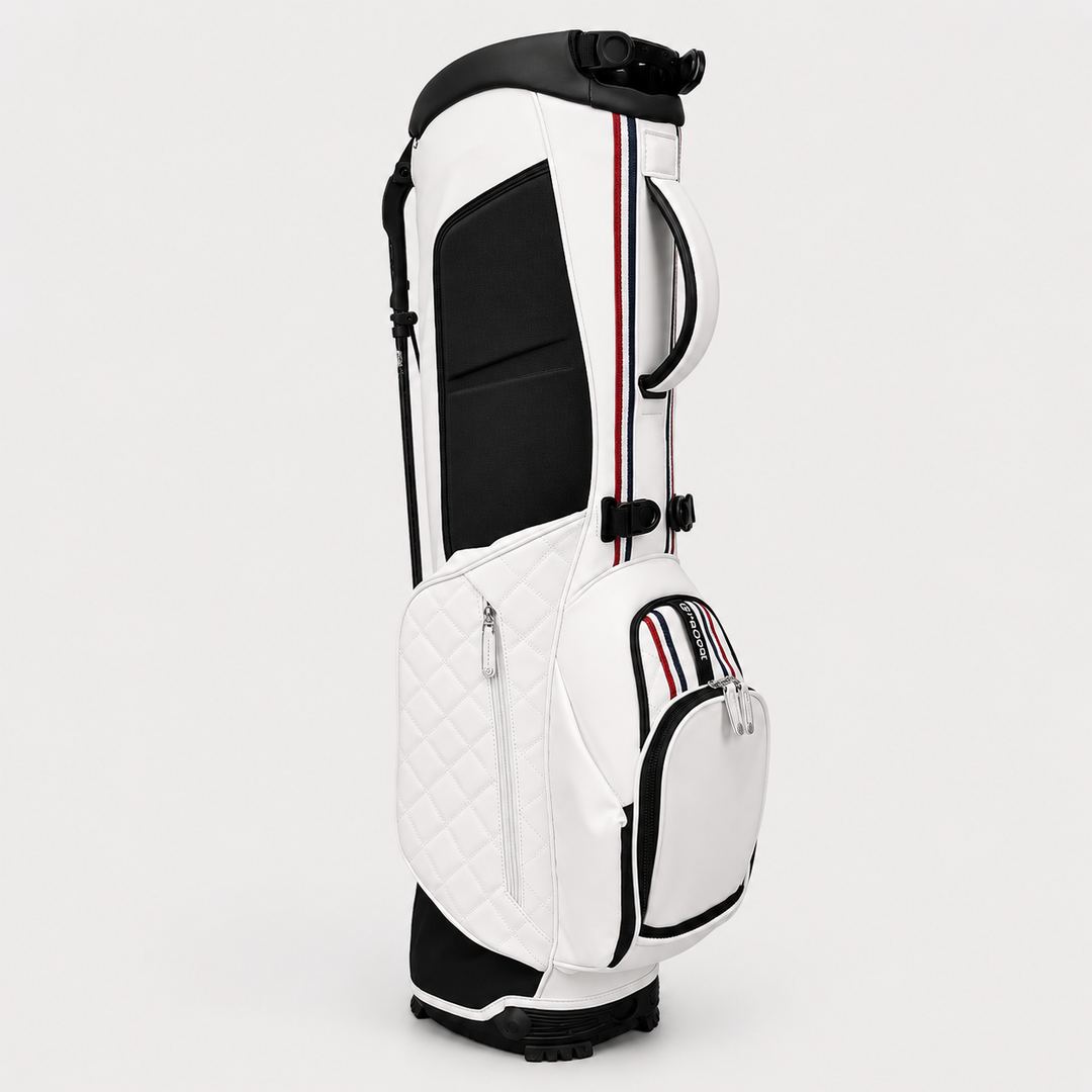 VESSEL G/FORE LTD EDITION DAYTONA QUILTED STAND GOLF BAG - SNOW