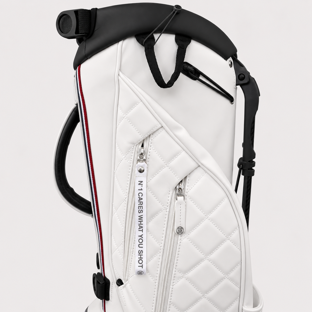 VESSEL G/FORE LTD EDITION DAYTONA QUILTED STAND GOLF BAG - SNOW