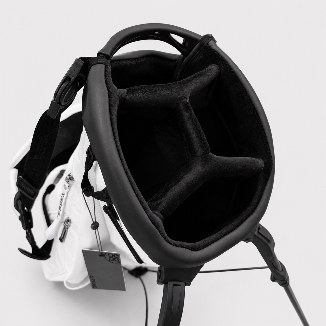 VESSEL G/FORE LTD EDITION DAYTONA QUILTED STAND GOLF BAG - SNOW