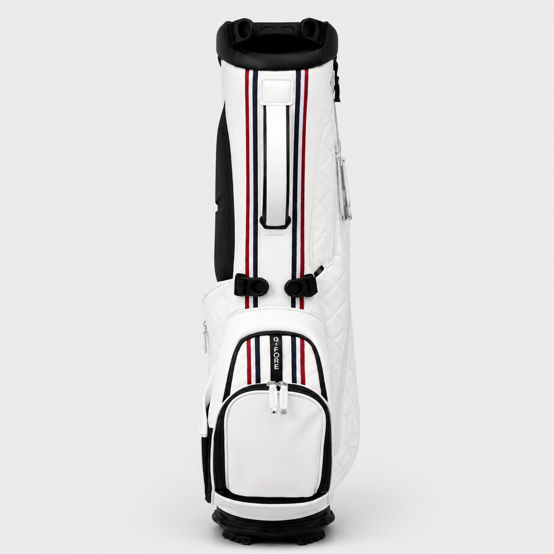 VESSEL G/FORE LTD EDITION DAYTONA QUILTED STAND GOLF BAG - SNOW