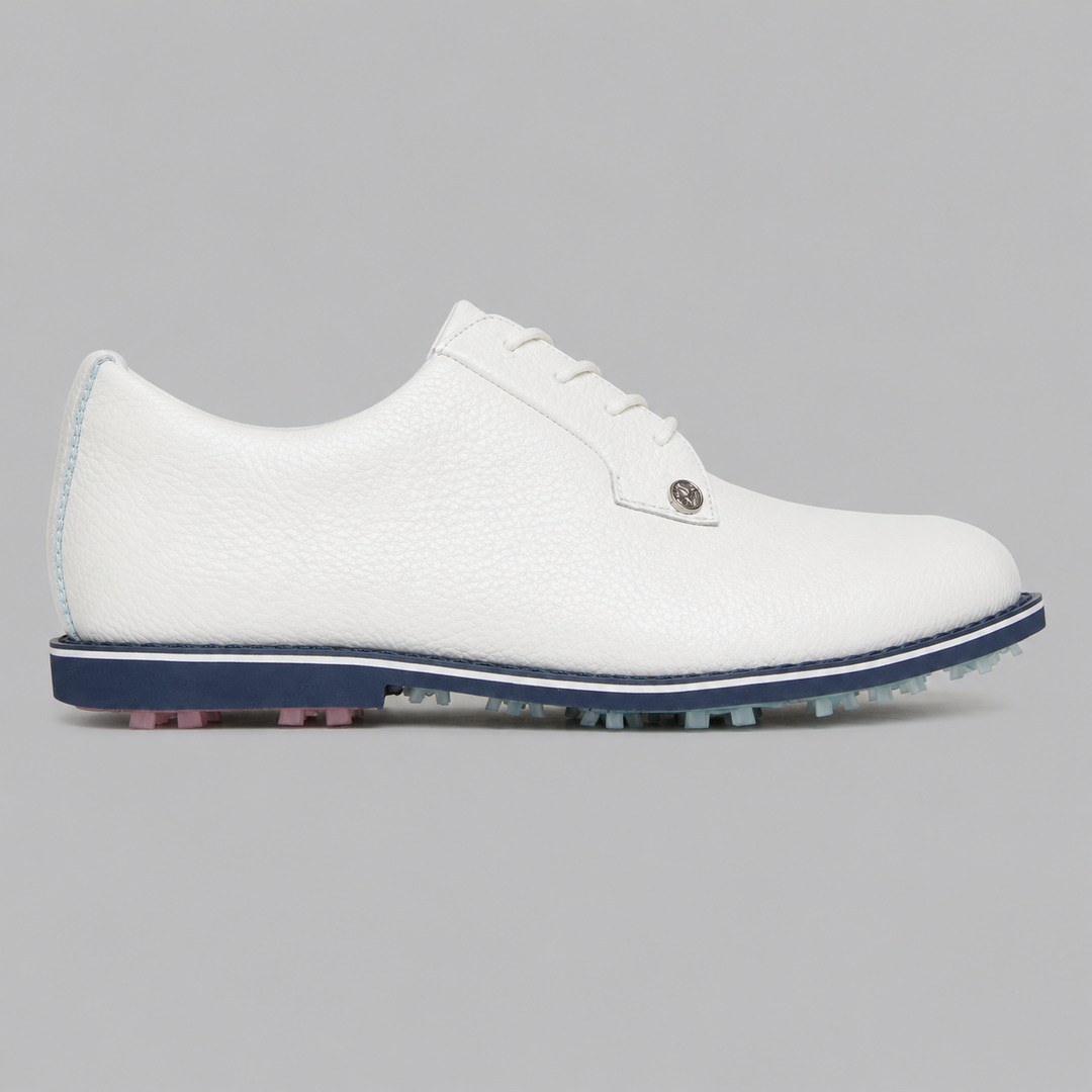 G/FORE WOMEN'S GALLIVANTER PEBBLE LEATHER GOLF SHOE - SNOW