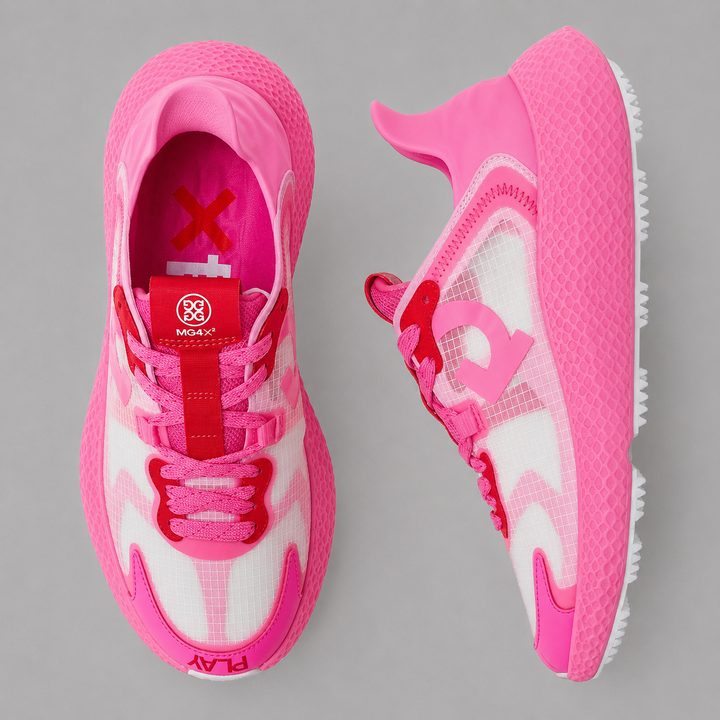 G/FORE WOMEN'S MG4X2 RIPSTOP HYBRID GOLF CROSS TRAINER - KNOCKOUT PINK