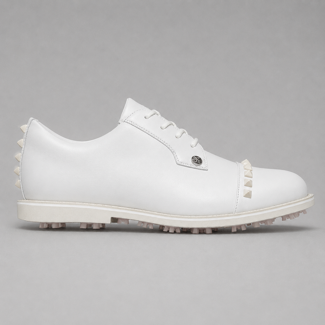 G/FORE WOMEN'S STUD CAP TOE GALLIVANTER GOLF SHOE - STONE