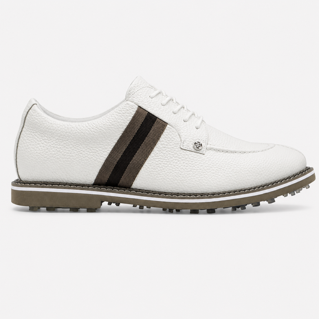 G/FORE MEN'S LTD EDITION GROSGRAIN SPLIT TOE GALLIVANGTER - SNOW / MONUMENT