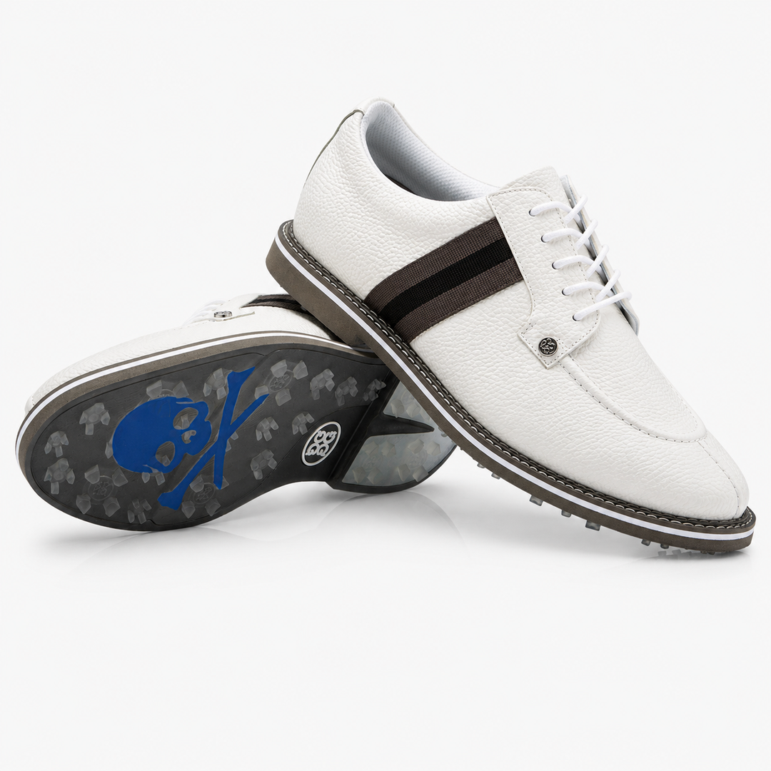 G/FORE MEN'S LTD EDITION GROSGRAIN SPLIT TOE GALLIVANGTER - SNOW / MONUMENT
