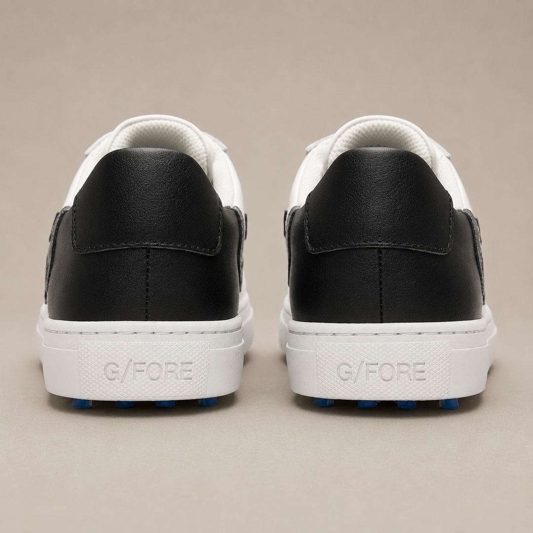 G/FORE LTD EDITION MEN'S QUARTER 'G' TWO TONE DURF GOLF SHOE - SNOW / ONYX