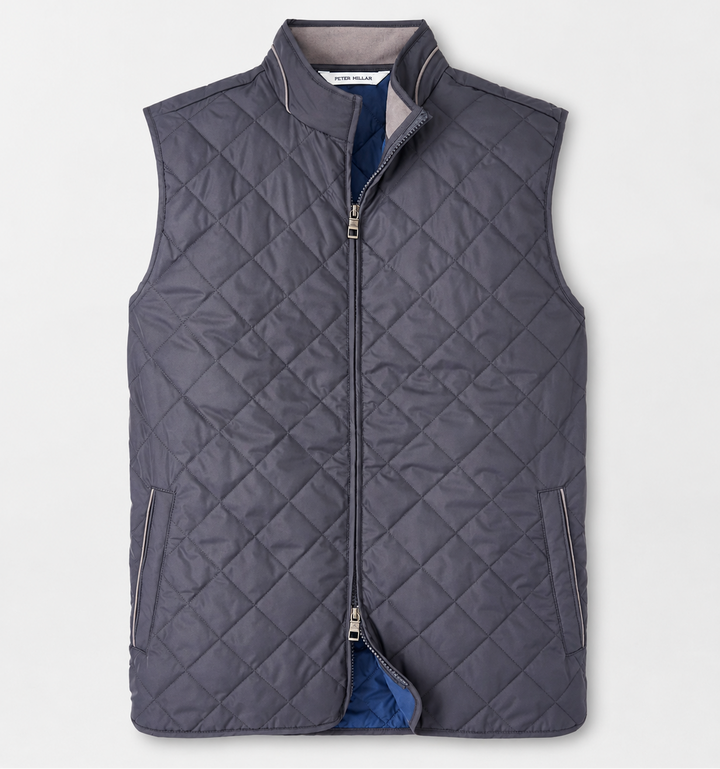 Peter Millar Men's Classic Fit Essex Vest - IRON