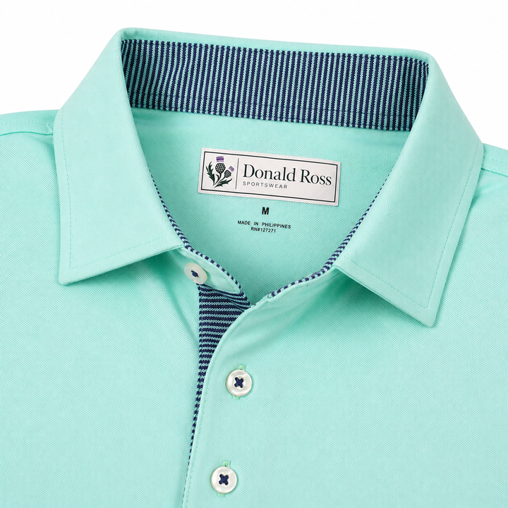 Donald Ross Mens Classic Fit SALEM Polo - MINT