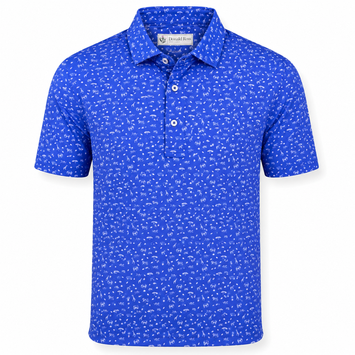 Donald Ross Mens Classic Fit ATHENS Polo - COBALT