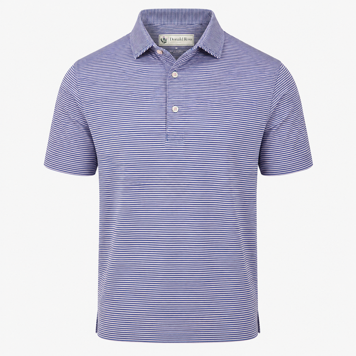Donald Ross Mens Classic Fit WINDSOR Polo - DENIM / LOTUS
