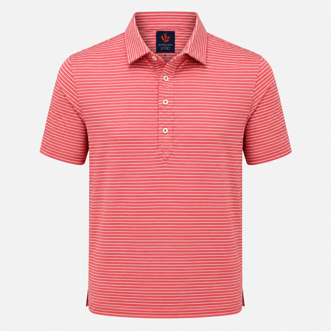 Donald Ross Mens Sport Fit GORDON  Polo - RED APPLE