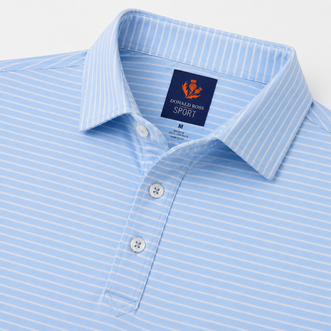 Donald Ross Mens Sport Fit GORDON  Polo - NEPTUNE