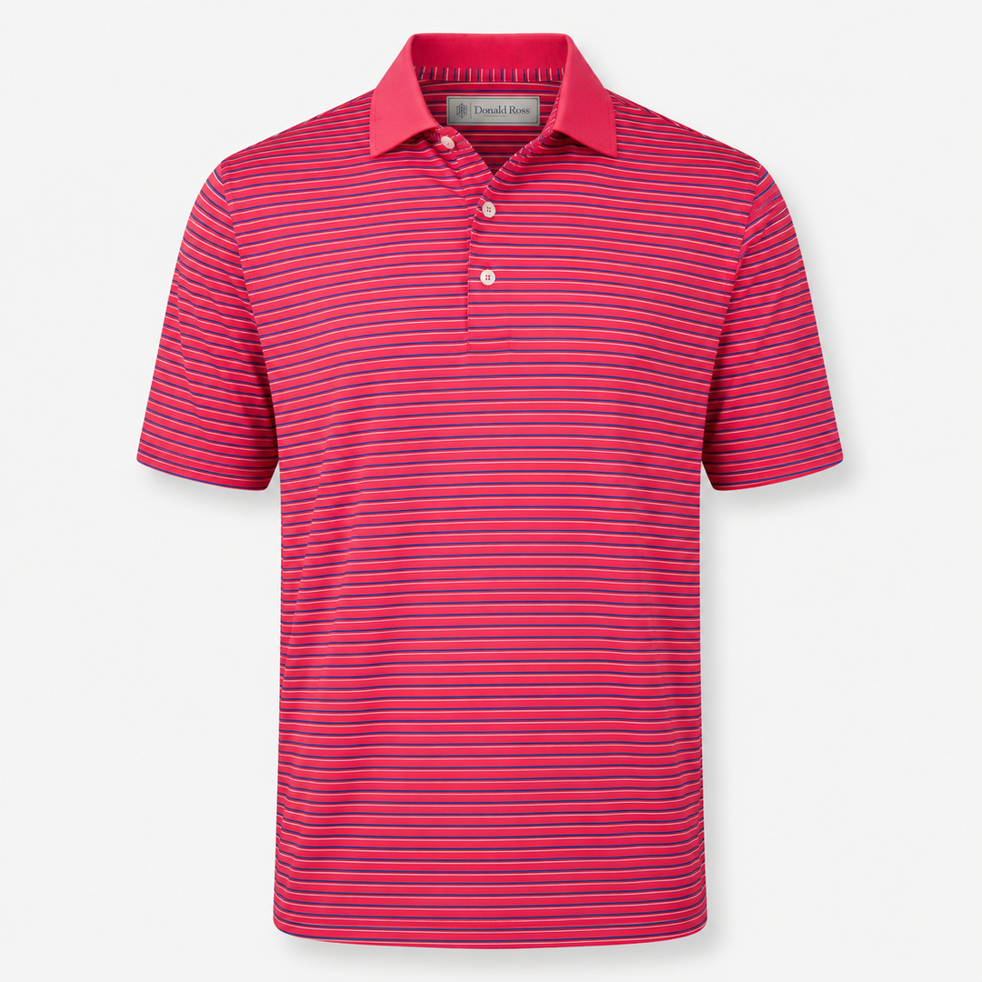 Donald Ross Men's Classic Fit Jersey Shadow Knit Polo - Morocco Multi