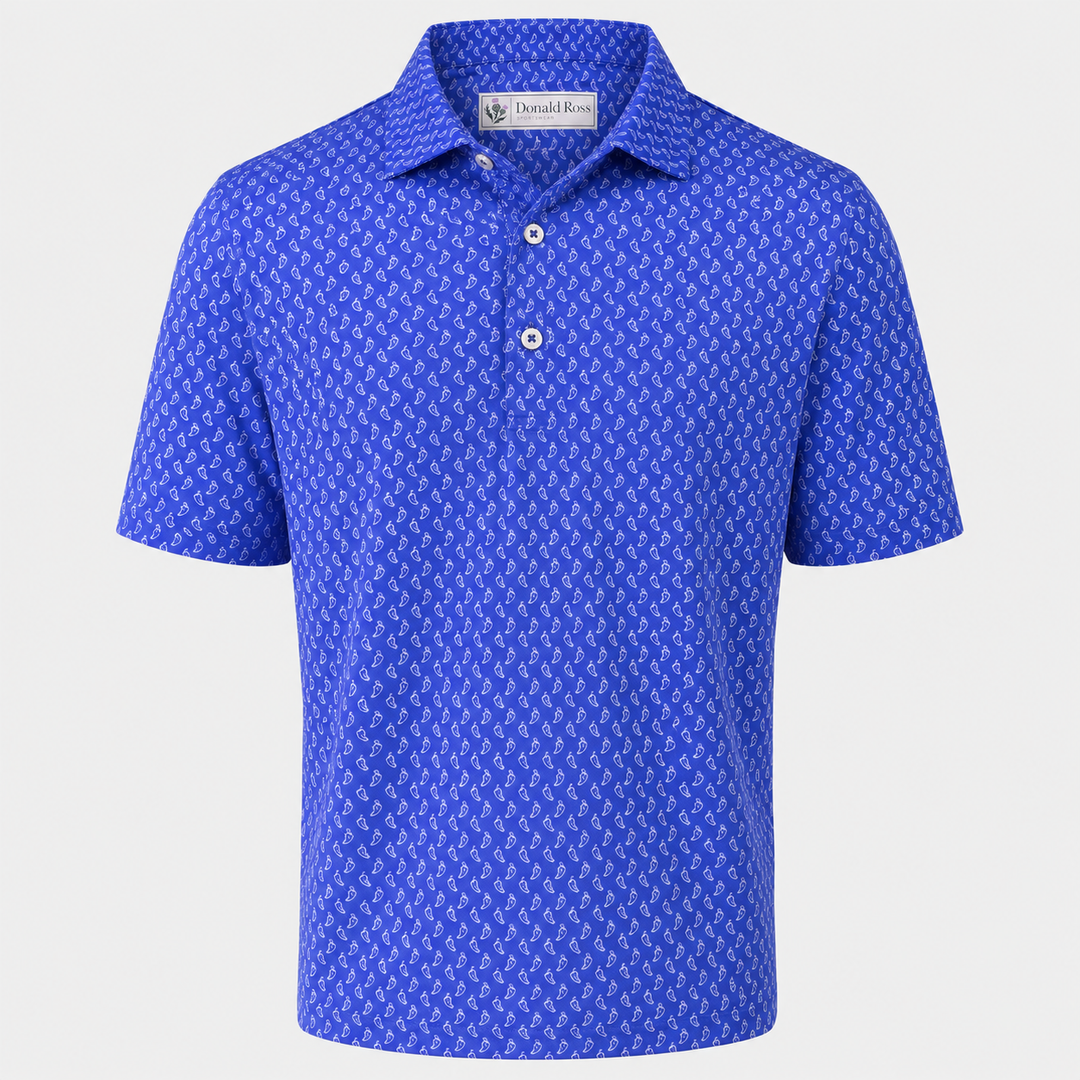 Donald Ross Mens Classic Fit SARASOTA Polo - COBALT