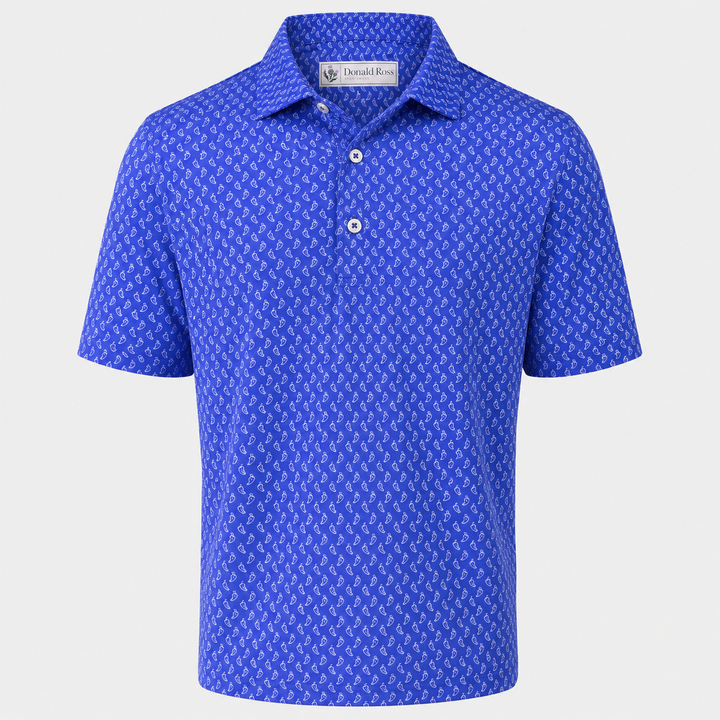 Donald Ross Mens Classic Fit SARASOTA Polo - COBALT