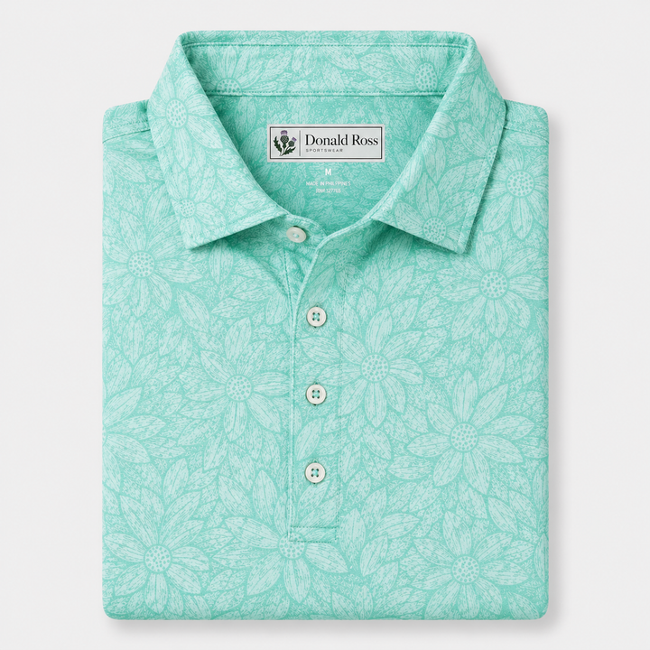 Donald Ross Mens Classic Fit WHITINSVILLE Polo - MINT