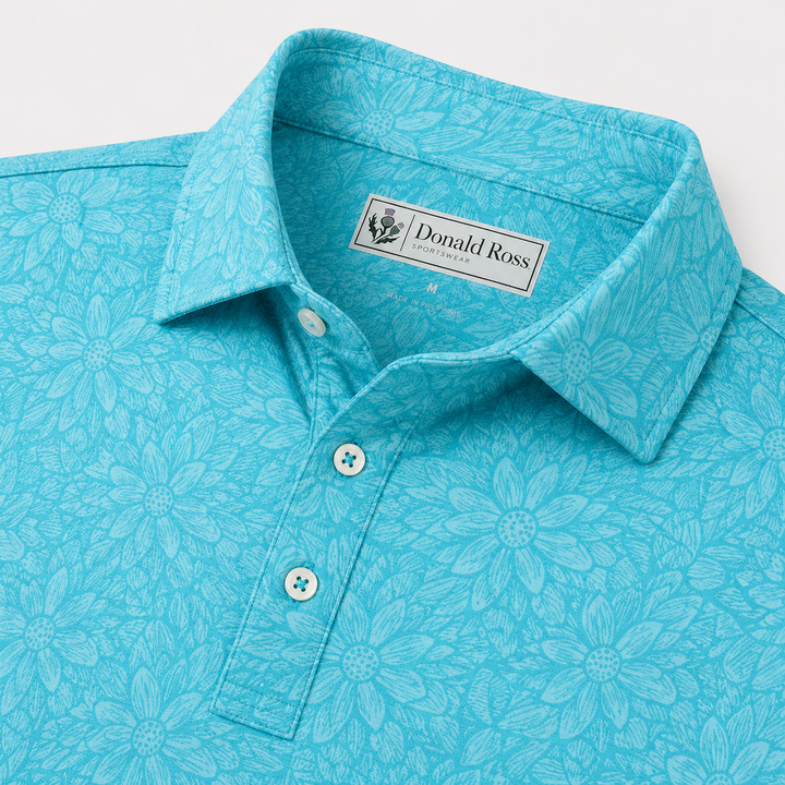 Donald Ross Mens Classic Fit WHITINSVILLE Polo - CAPRI