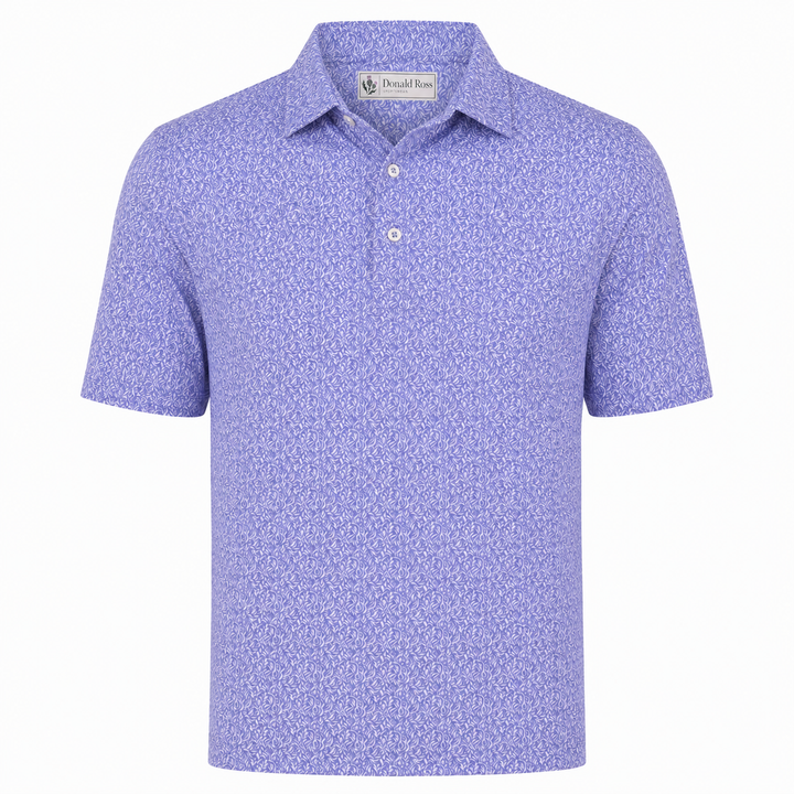 Donald Ross Mens Classic Fit ATLANTA Polo - JUNIPER / WHITE