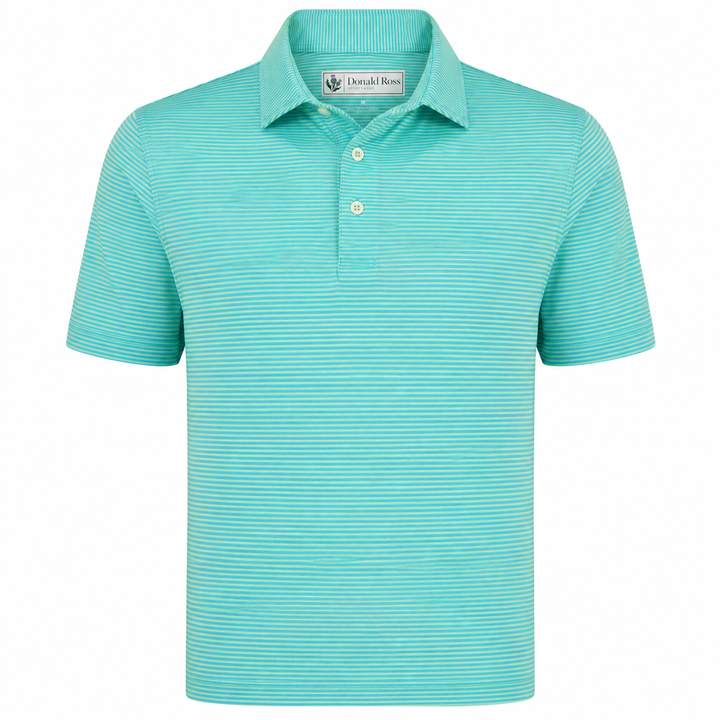 Donald Ross Mens Classic Fit WINDSOR Polo - CAPRI / LIME