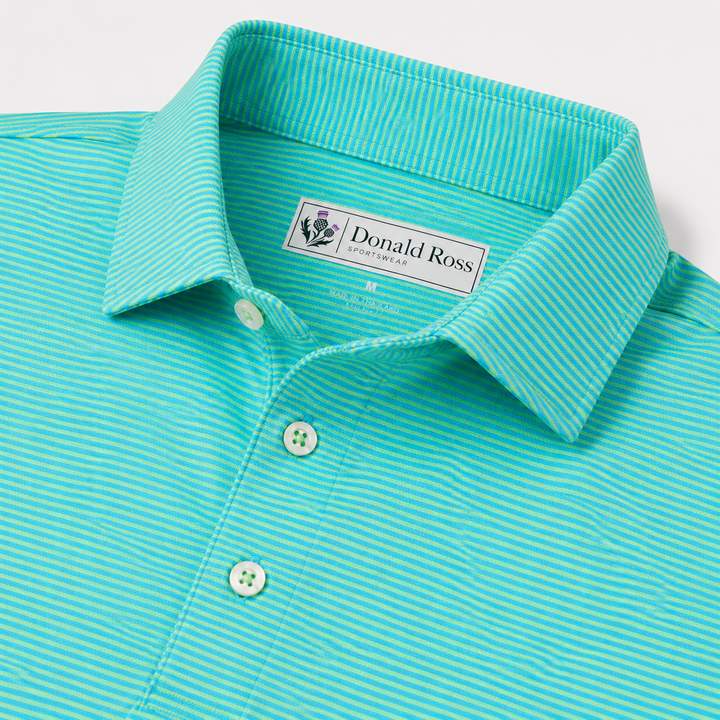Donald Ross Mens Classic Fit WINDSOR Polo - CAPRI / LIME