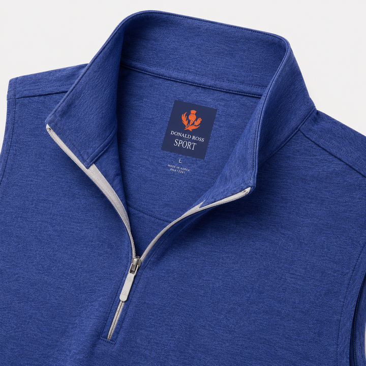 Donald Ross Mens Sport Fit Josiah Vest - HEATHER NAVY