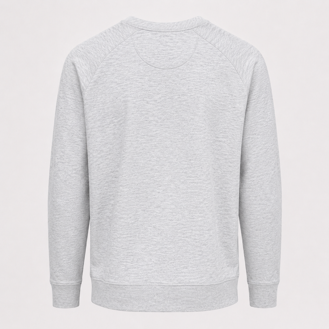 Donald Ross Mens Sport Fit Griffin French Terry Crewneck - HEATHER GREY