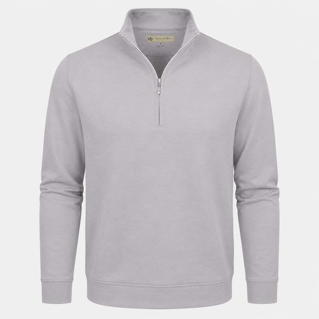 Donald Ross Mens Classic Fit Cannich Lightweight Pullover - PEWTER