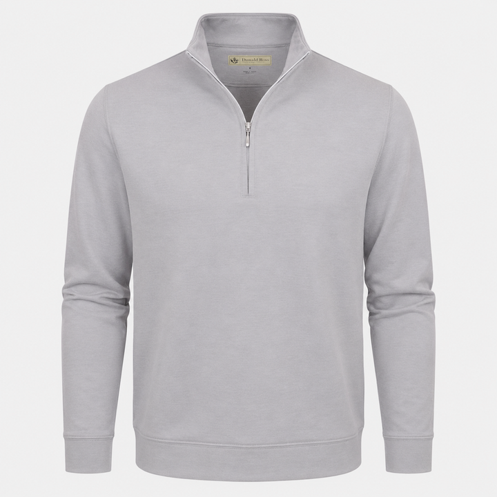 Donald Ross Mens Classic Fit Cannich Lightweight Pullover - PEWTER
