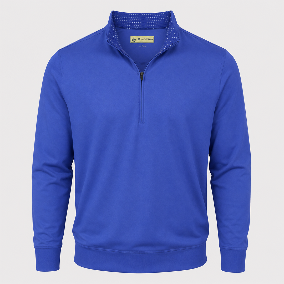 Donald Ross Men's Classic Fit Super Golf Performance Fleece Pullover  - ROYAL