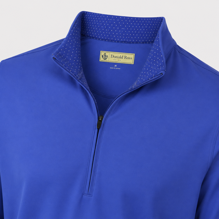 Donald Ross Men's Classic Fit Super Golf Performance Fleece Pullover  - ROYAL