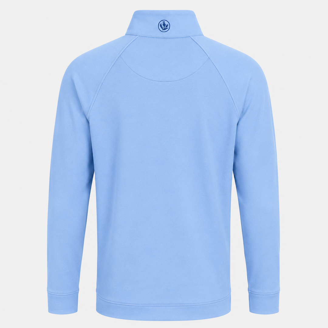 Donald Ross Men's Sport Fit Elias Quarter Zip - HEATHER COASTAL