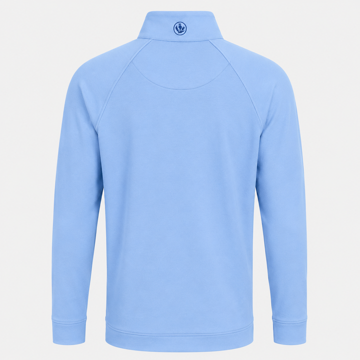 Donald Ross Men's Sport Fit Elias Quarter Zip - HEATHER COASTAL