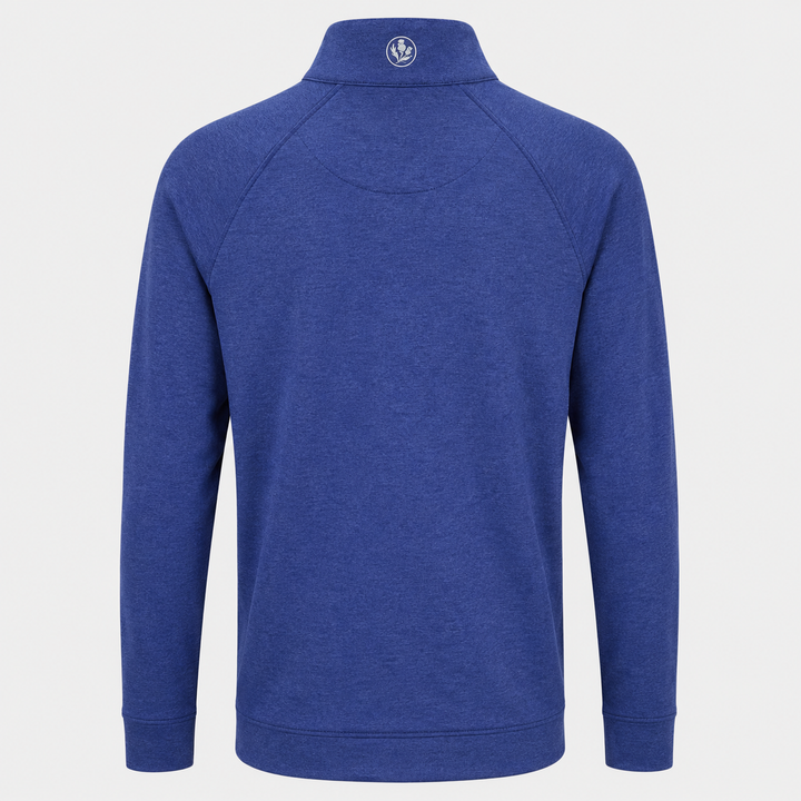 Donald Ross Mens Sport Fit Elias Quarter Zip - HEATHER NAVY