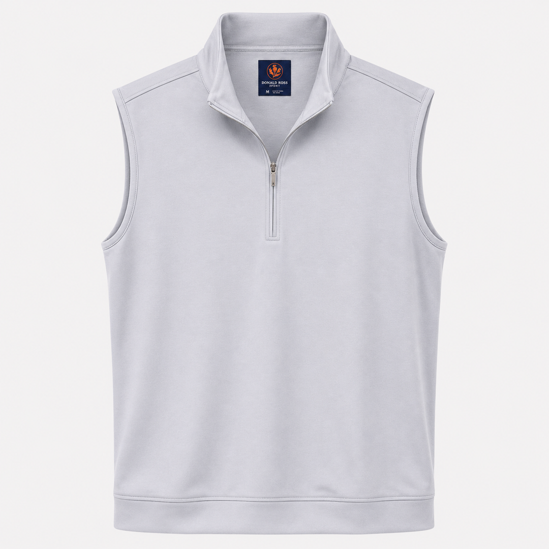 Donald Ross Mens Sport Fit Josiah Vest - HEATHER GREY