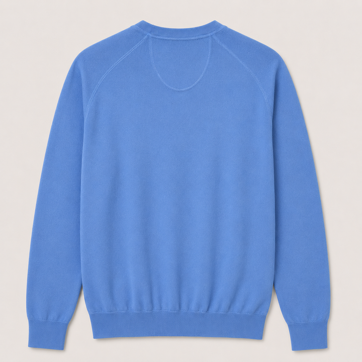 Donald Ross Men's Sport Fit Cotton / Cashmere Crewneck Sweater - ULTRAMARINE