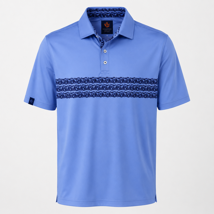Donald Ross Mens Sport Fit THEO Polo - HARBOR / NAVY