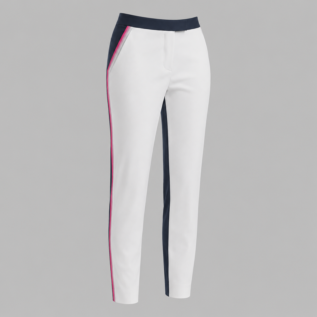 G/FORE WOMEN'S LTD EDITION STRAIGHT LEG TUX TROUSER - STONE/TWILIGHT