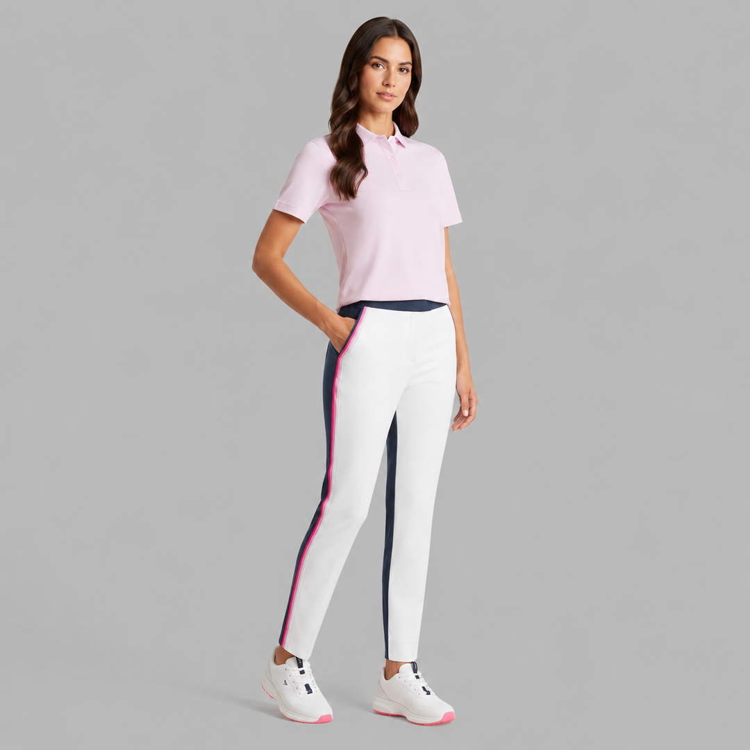 G/FORE WOMEN'S LTD EDITION STRAIGHT LEG TUX TROUSER - STONE/TWILIGHT