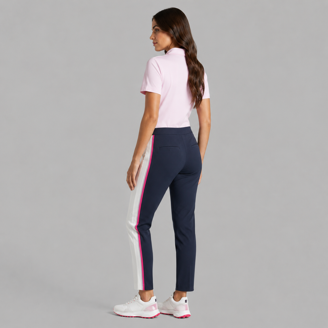 G/FORE WOMEN'S LTD EDITION STRAIGHT LEG TUX TROUSER - STONE/TWILIGHT