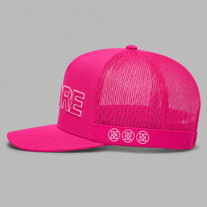 G/FORE MEN'S LTD EDITION 3D OMBRÉ G/FORE COTTON TWILL TRUCKER HAT -KNOCKOUT PINK