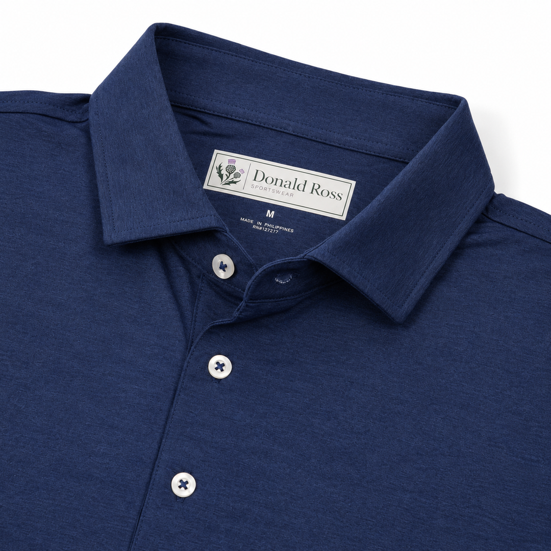 Donald Ross Mens Classic Fit BOSTON Polo - NAVY