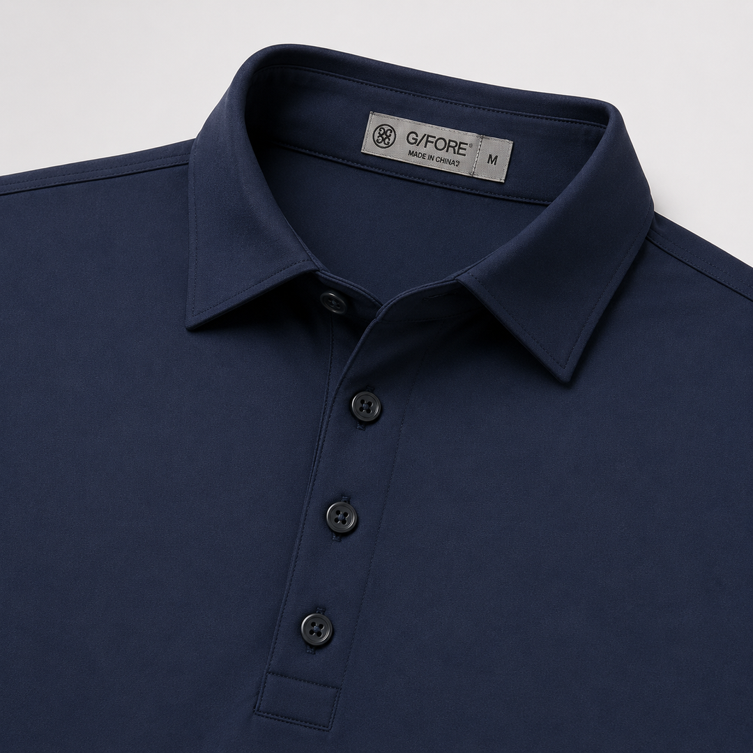 G/FORE MEN'S ESSENTIAL PIQUE POLO - TWILIGHT