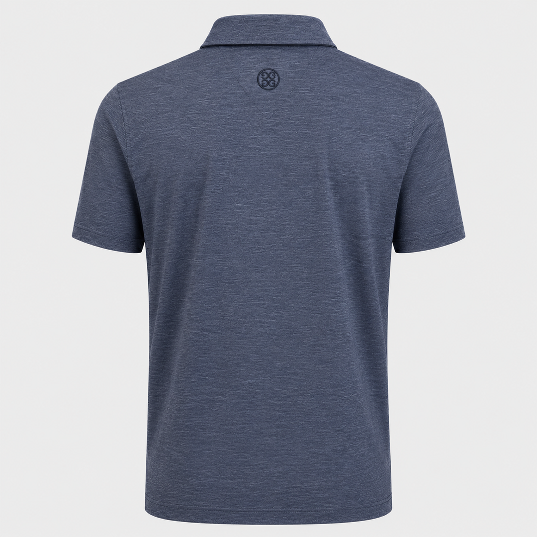 G/FORE MEN'S LTD EDITION MÉLANGE ICE NYLON POLO - TWILIGHT MELANGE