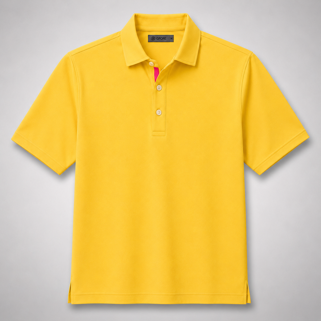 G/FORE MEN'S LTD EDITION ALL PLAY POLO - CANARY