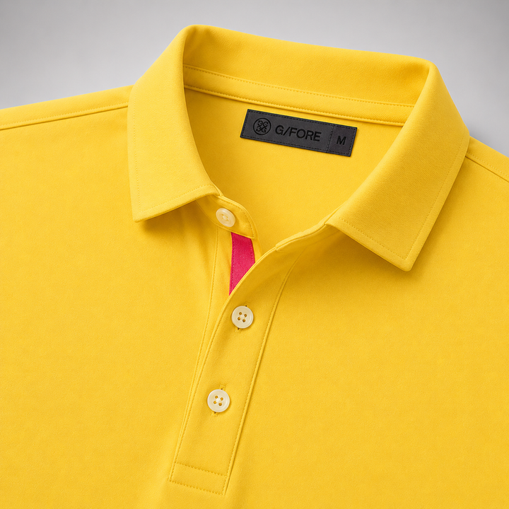 G/FORE MEN'S LTD EDITION ALL PLAY POLO - CANARY