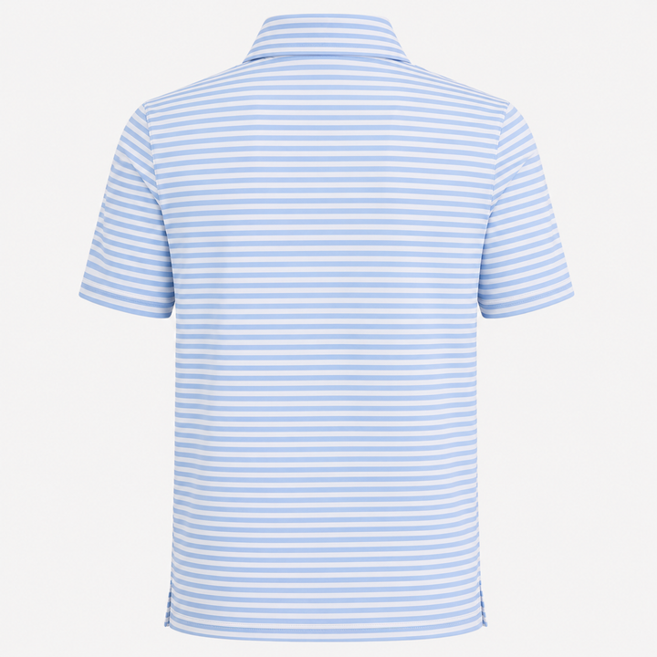G/FORE MEN'S LTD EDITION FEEDER STRIPE TECH PIQUÉ POLO - BAJA