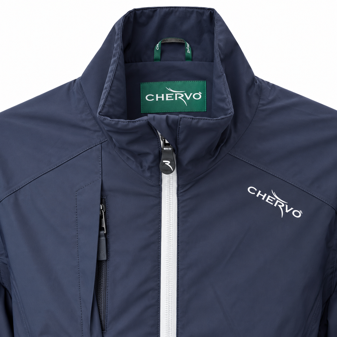 Chervò Men's MASTERPIECE Aqua-Block Waterproof Golf Jacket - NAVY